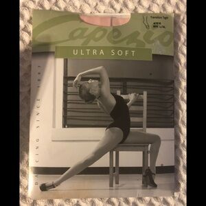 New Capezio Tradition Tights Soft Pink #1816 L/XL Ballet Dance Work Out